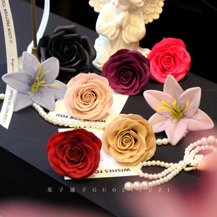 手工diy材料康乃馨香皂花仿真花情人节礼盒花束苏醒玫瑰花肥皂花