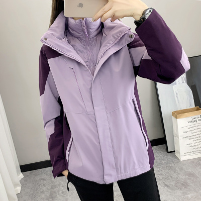 三合一冲锋衣男女登山服秋冬外套