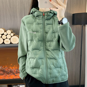羽绒服女轻薄连帽白鸭绒上衣2023年新款秋冬保暖防风休闲登山外套