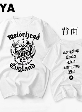 Motorhead England 摩托头 重金属硬核摇滚乐队纯棉短袖t恤男多款
