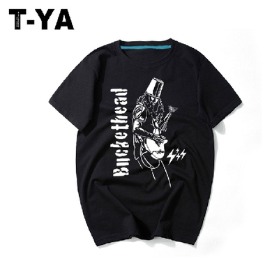 枪花摇滚音乐短袖t恤衫