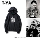 连帽套头卫衣男女通款 摇滚 thom yorke同款 电台司令 radiohead