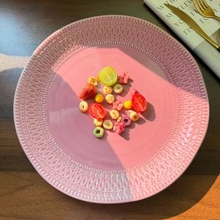 法式陶瓷大盘子菜盘家用高级感水果盘意面盘酒店餐厅商用盘瑕疵