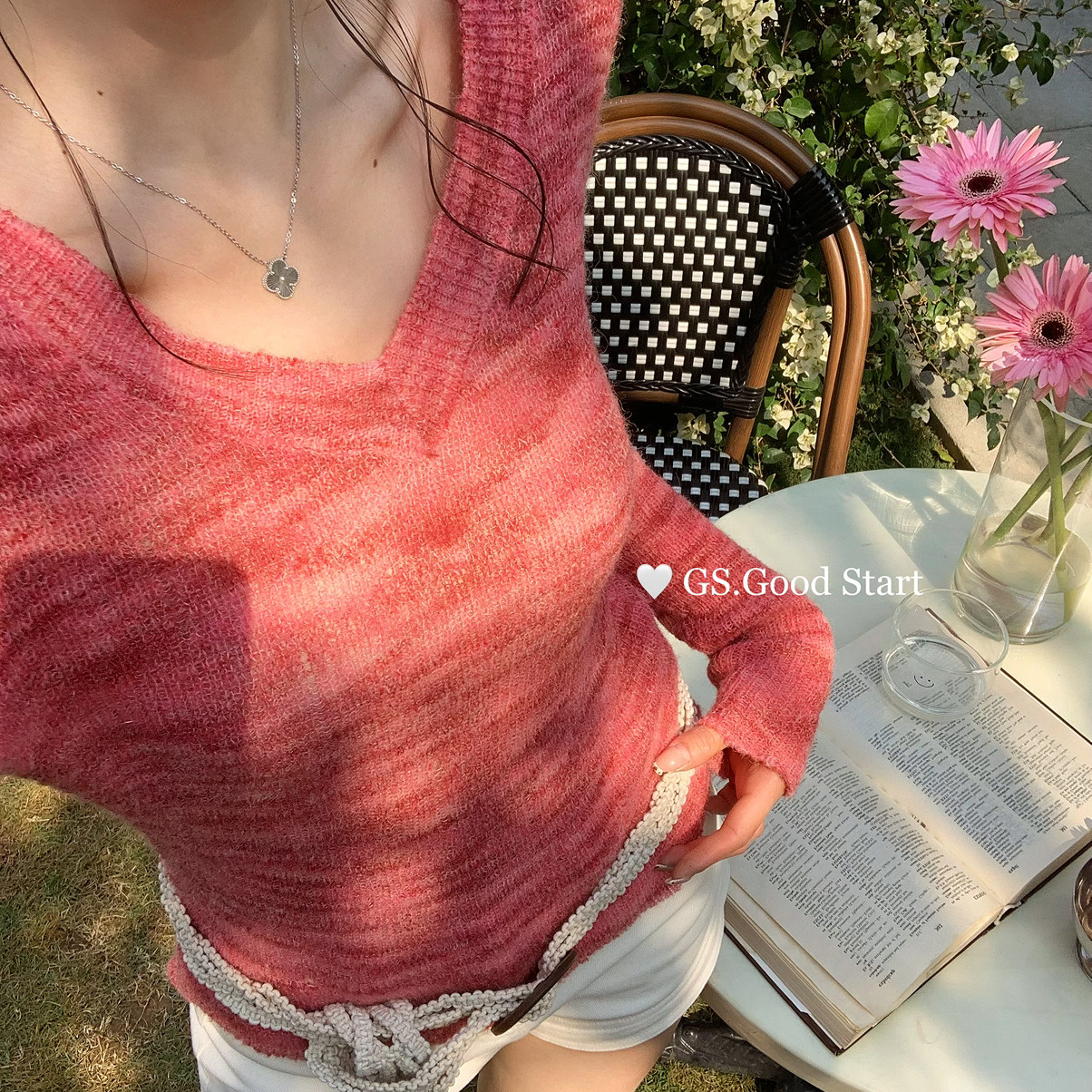 韩系纯欲辣妹减龄针织衫秋季多巴胺新款小众休闲修身显瘦套头上衣,女装/女士精品,毛针织衫,淘宝优惠券,粉丝福利购,淘宝优惠卷