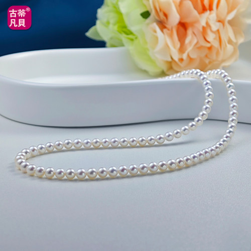 3mm小尺寸珍珠项链极光品质纯银
