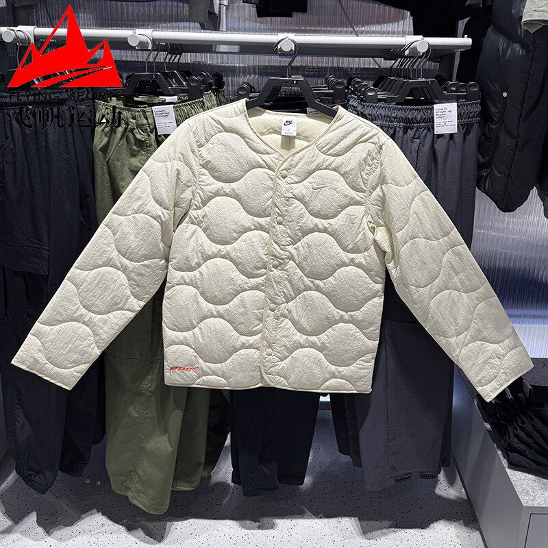 NIKE耐克男装2025冬宽松圆领夹棉休闲运动夹克外套棉服IM9354-229