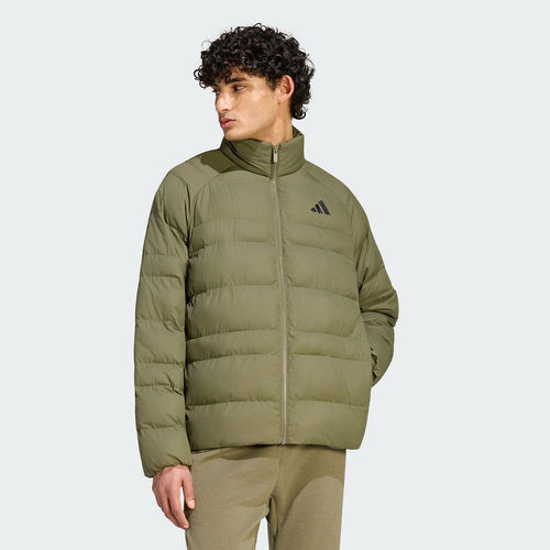 阿迪达斯男子2026冬季防风保暖立领运动休闲面包服棉服外套KS7698