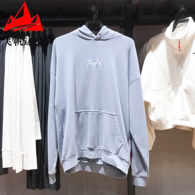 耐克男装2025春新款针织毛圈印花连帽宽松运动休闲卫衣HV4722-493