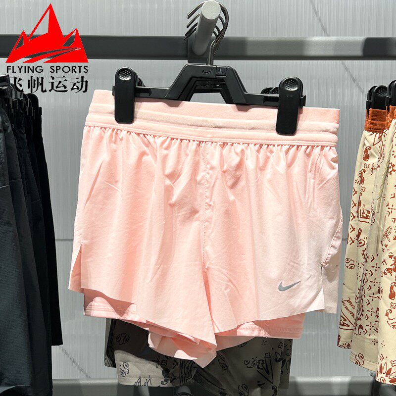 耐克女裤2025夏梭织速干透气带底裤多口袋跑步运动短裤HJ5377-607