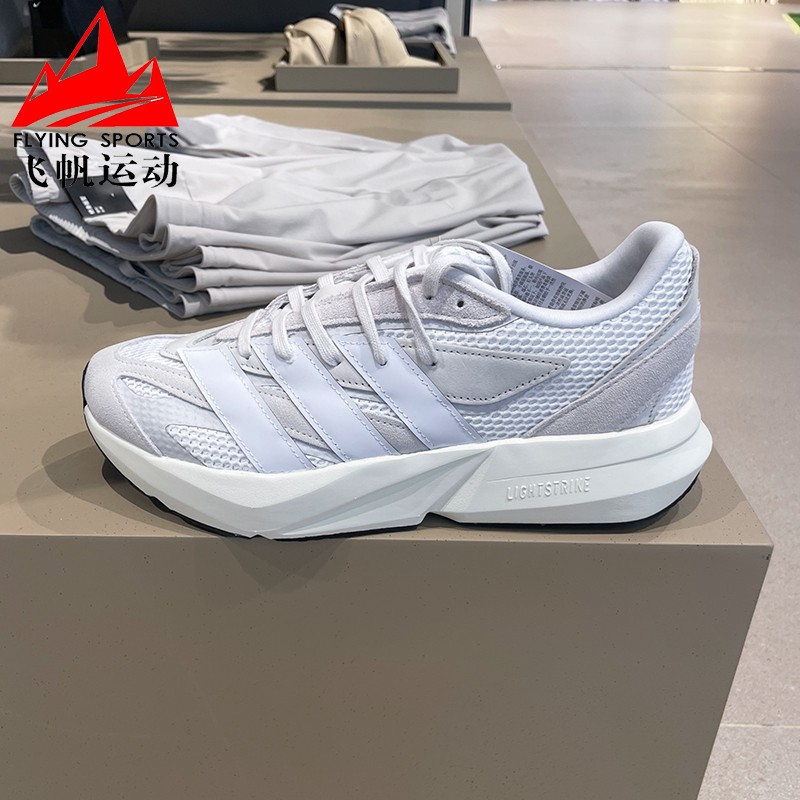 阿迪达斯男子2025秋新款舒适透气LIGHTBLAZE缓震运动跑步鞋JH6942