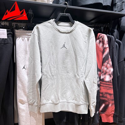 NIKE耐克Jordan男装2025春款针织纯棉简约圆领休闲卫衣HV8950-370