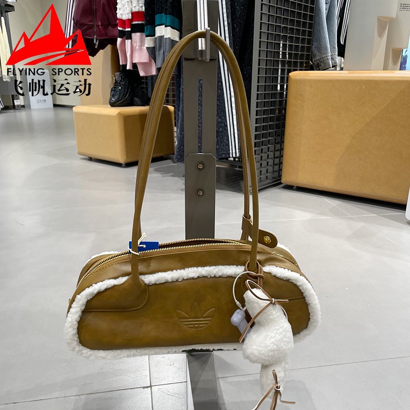 阿迪达斯三叶草女包2025冬时尚百搭复古小包休闲单肩手提包KT0859