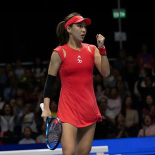 王欣瑜同款阿迪达斯女装2025夏速干大满贯网球裙运动连衣裙IN6166