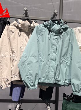 耐克女装2025冬季防风拒水休闲宽松梭织连帽夹夹克外套FB7493-104