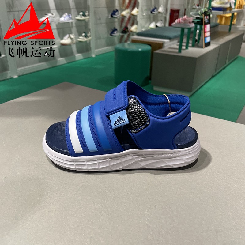 防滑厚底速干凉鞋魔术贴沙滩鞋