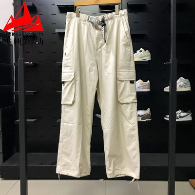 NIKE耐克男女裤2024冬新款透气工装大口袋宽松休闲长裤FV7348-104