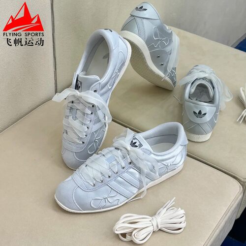 阿迪达斯三叶草女鞋2026夏季复古薄底安福鞋T头运动休闲鞋 HQ5199