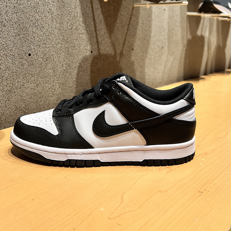 NIKE耐克大童鞋DUNK GS经典黑白复古低帮运动休闲板鞋 CW1590-100