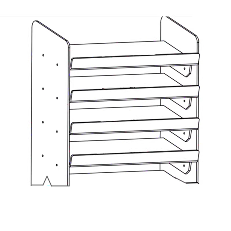 文创用品展示架亚克力梯形眼影盘甲油胶文具胶带收纳架化妆品