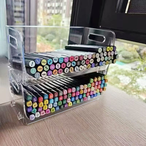 马克笔收纳盒可旋转笔筒