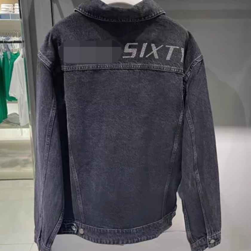 专柜直发2022中长款宽松字母烫钻