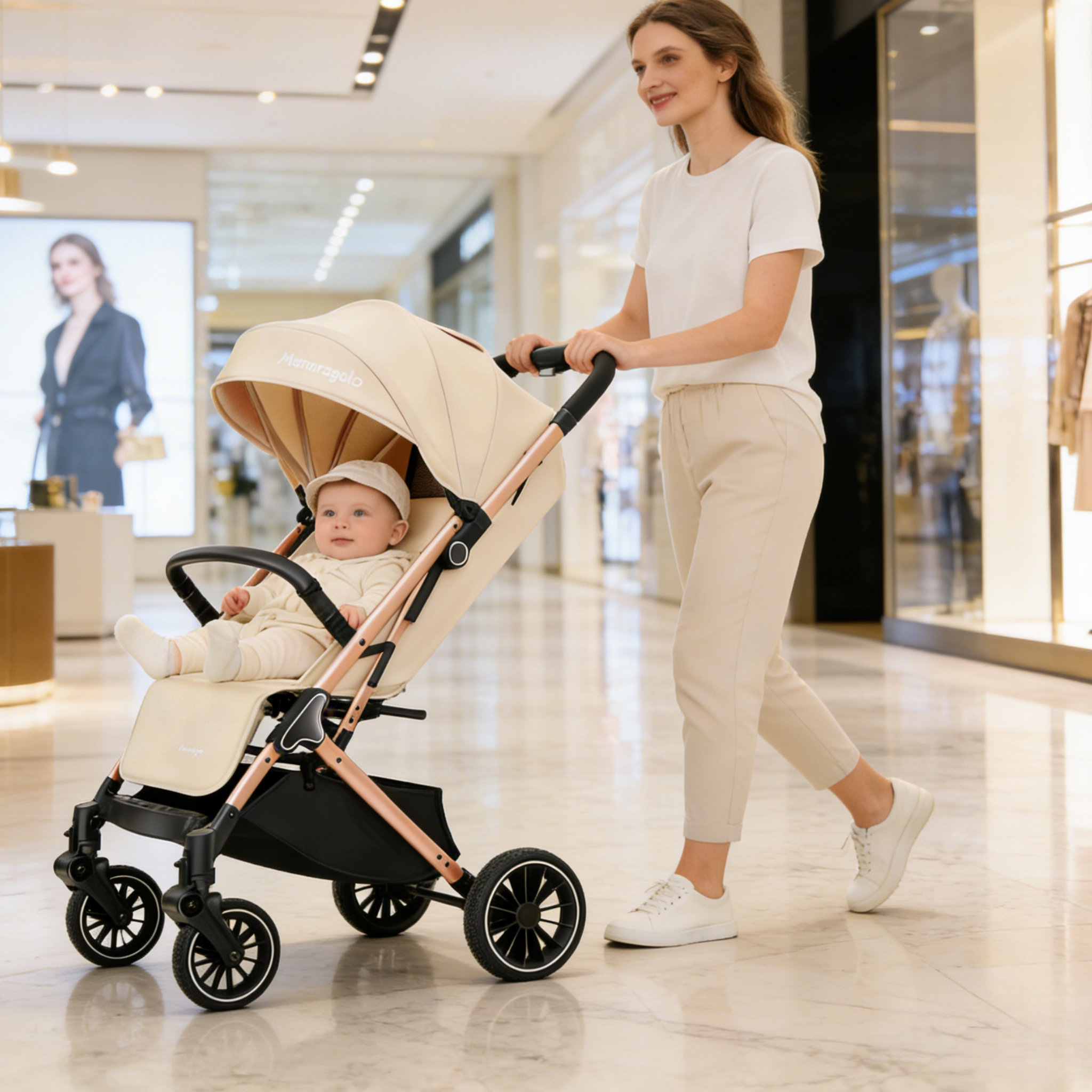 口袋婴儿车推车可坐可躺0到3岁一键收车轻便折叠溜娃遛娃神器伞车