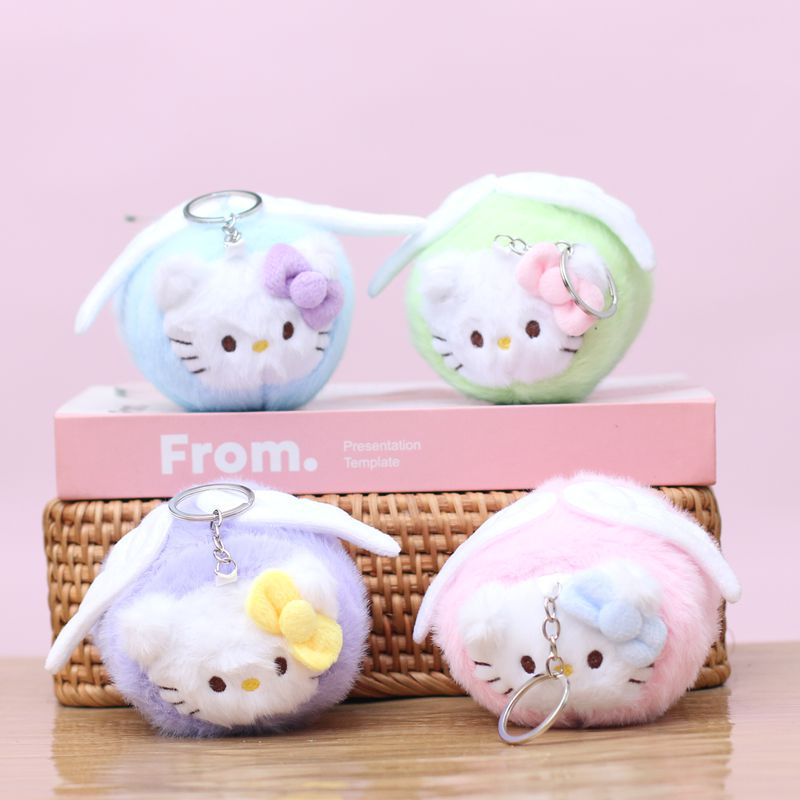 新款飞天kt猫挂件可爱毛绒玩具公仔小猫咪包包挂饰玩偶钥匙扣娃娃