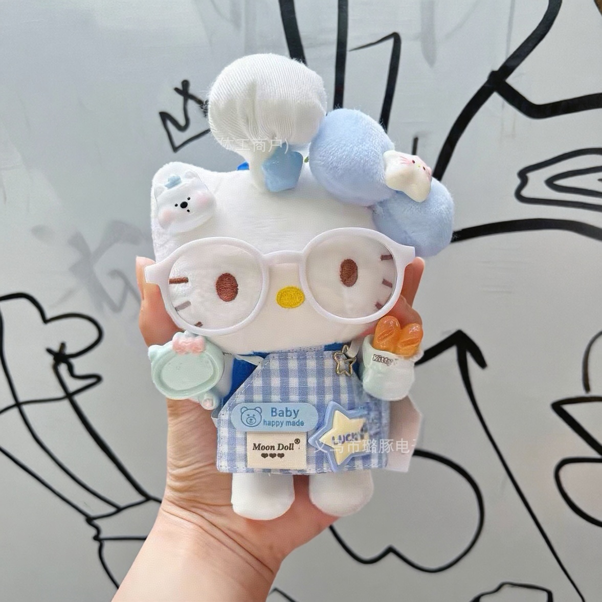 可爱厨师hellokitty猫钥匙挂件