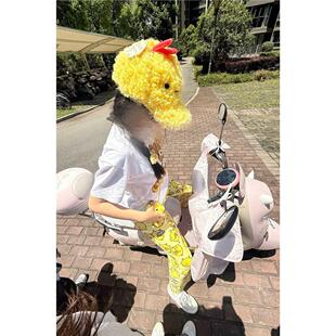 小黄鸡可爱可爱卡通毛绒棒球帽子女秋冬季显脸小鸭舌帽潮子2026