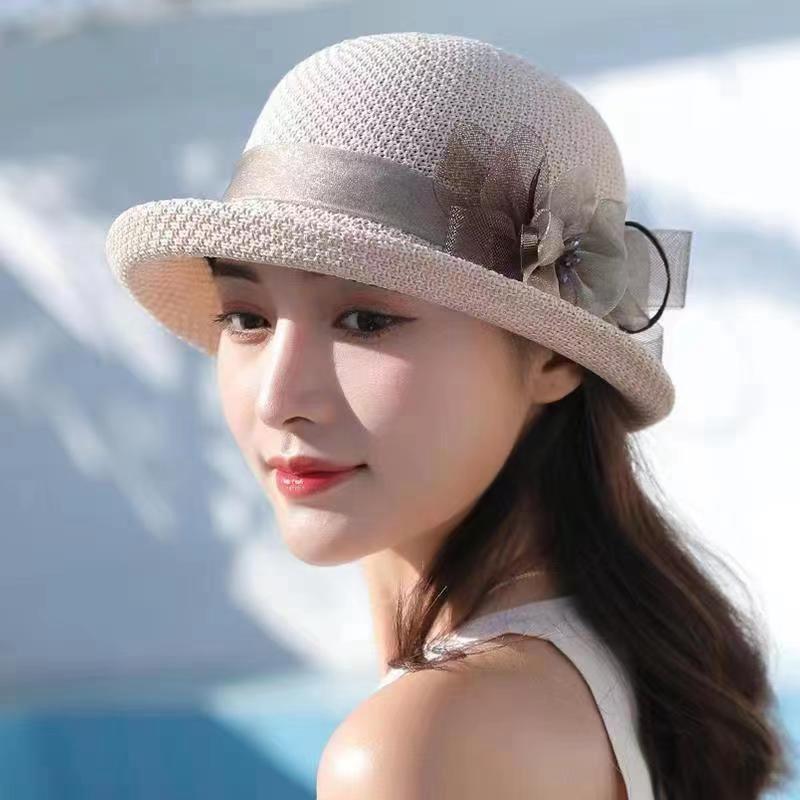 夏季卷边遮阳帽子女2024新款