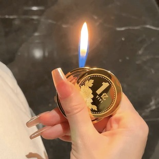 抖音网红双面旋转充气打火机创意火机奇葩解压稀奇古怪个性送礼