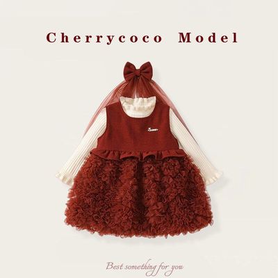 CHERRYCOCO女童连衣裙2025秋冬