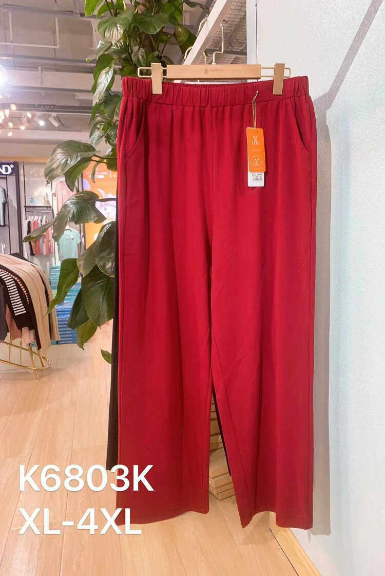 夏季新款中老年女士竹纤维棉质大码宽舒适松高品质居家外穿女裤子