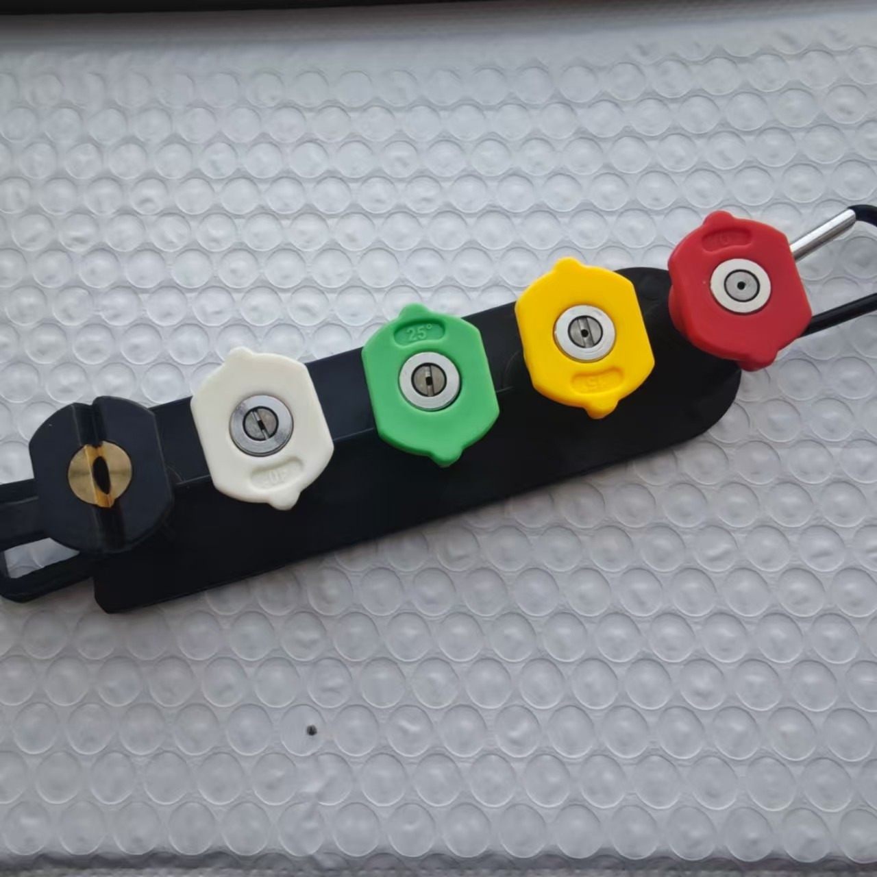 收纳座不锈钢高压清洗车机水枪嘴小喷头喷嘴扇形快插快速接头1/4