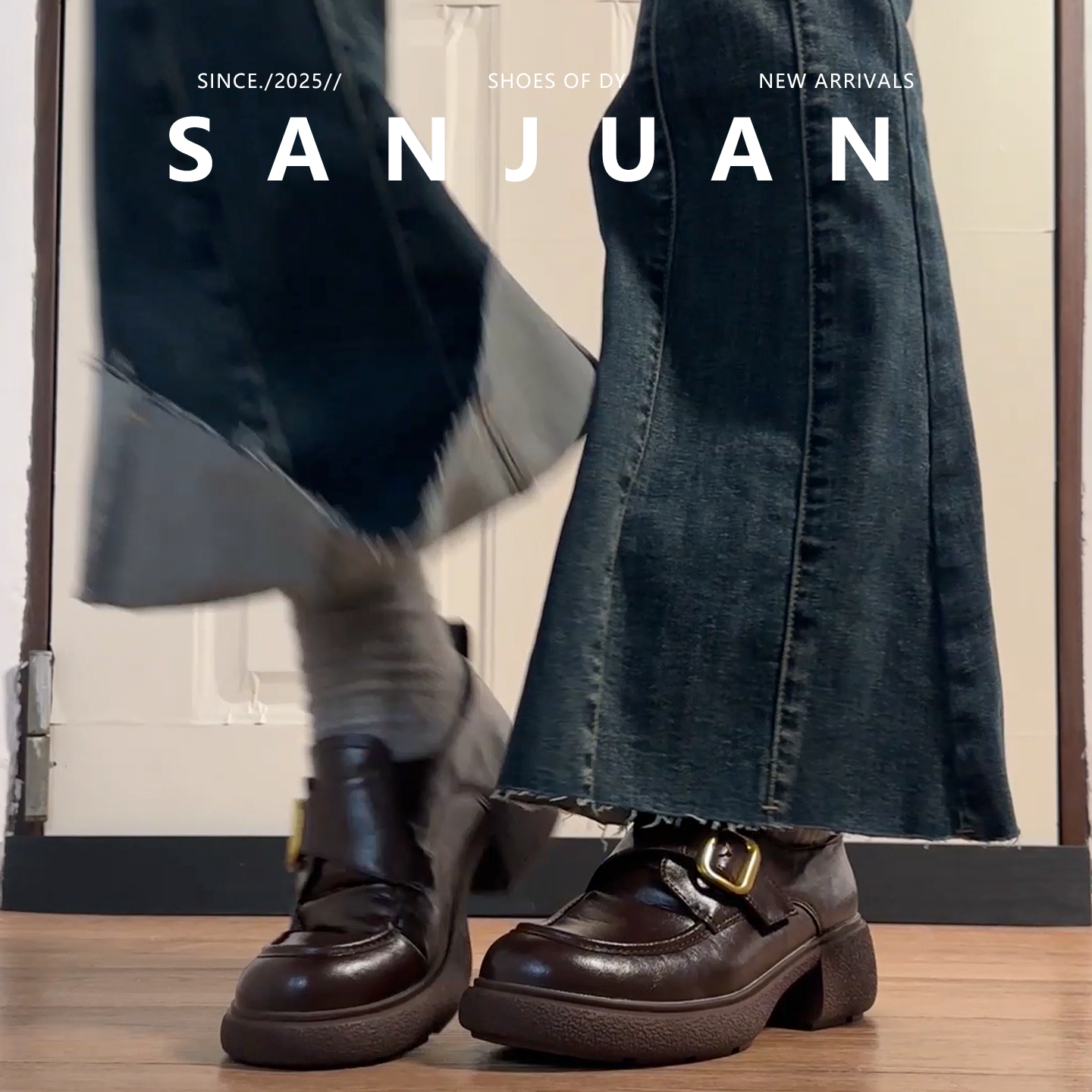 可搭配各种风格的复古风女乐福鞋