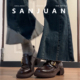 羊皮版 小个子 学院风小皮鞋 sanjuan三卷厚底乐福鞋 女英伦粗跟单鞋
