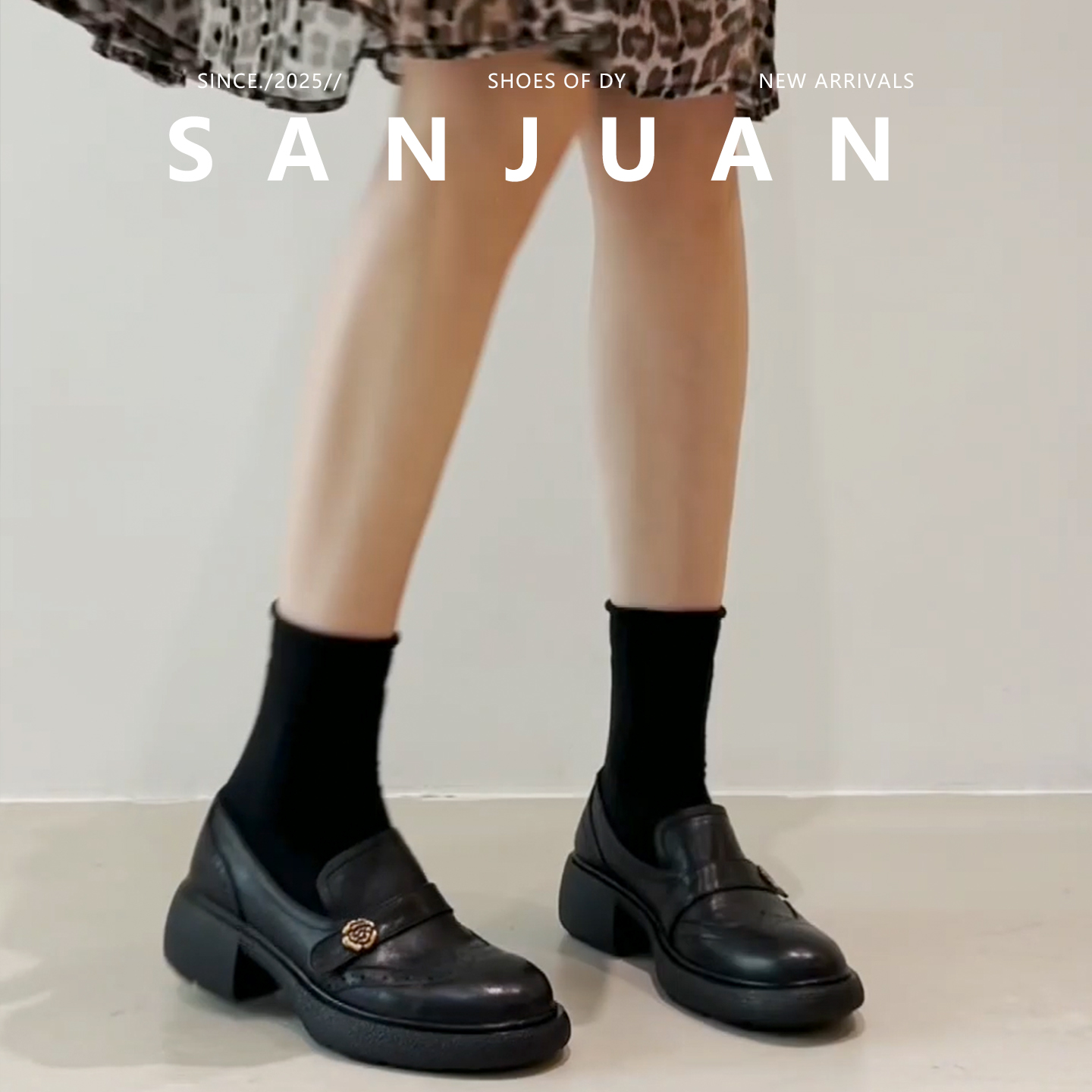 英伦风舒适百搭厚底单鞋