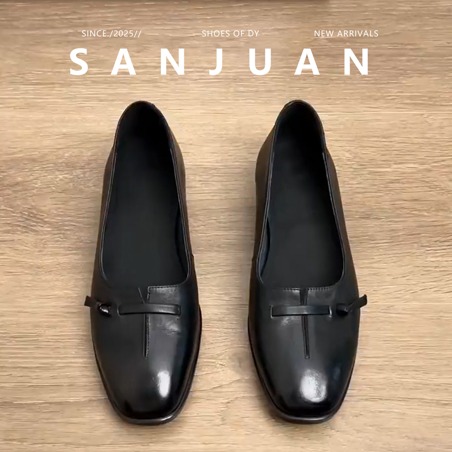 通勤百搭粗跟乐福鞋一脚蹬单鞋