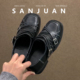 羊皮版 2026春单鞋 sanjuan三卷复古小众厚底小皮鞋 女学院JK乐福鞋