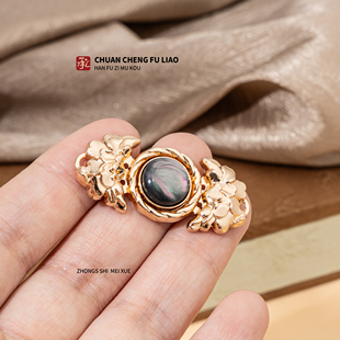 汉服子母扣明制宋制马面裙金属盘扣新中式秀禾嫁衣中式纽扣国潮扣