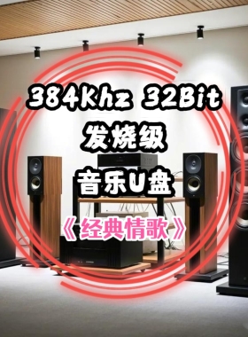 384khz32bit转盘数字音乐u盘发烧级经典情歌无损wav立体分轨解码