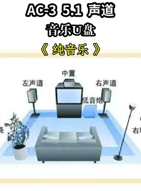 AC-3 5.1声道音乐u盘乐器演奏纯音乐家庭家用车载车用音轨解码