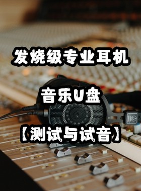 发烧级专业耳机耳塞煲机试音测试音频音乐U盘无损立体环绕低音