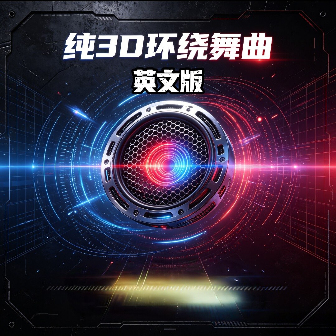 纯3D环绕DJ舞曲u盘英文立体分轨低音高品质家用车用车载usb优盘