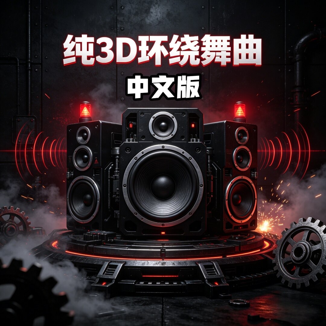 纯3D环绕DJ舞曲u盘中文带歌立体分轨强重低音高品质家用车用车载