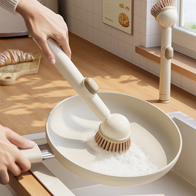 刷锅神器厨房专用洗锅碗杯不沾油不伤锅多功能清洁家用长柄锅刷子