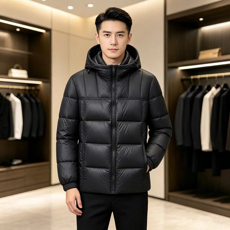 黑金加大码加厚棉服男士冬季新款保暖棉衣胖子潮流青年冬装外套