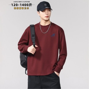 2024新款 现货秋冬季 潮牌打底衫 美式 宽松圆领百搭上衣 重磅卫衣男士