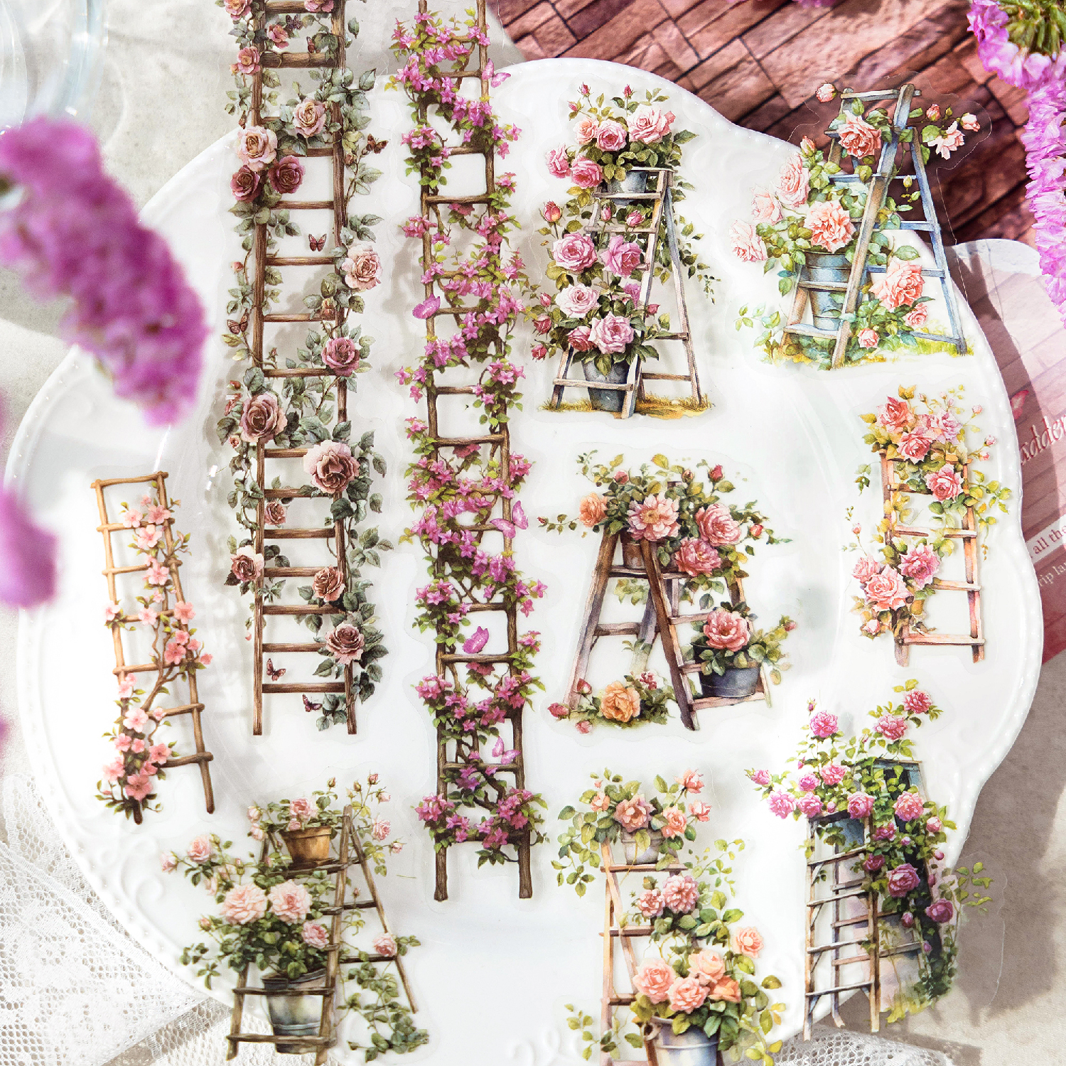 创意贴纸长条pet贴纸手账diy拼贴