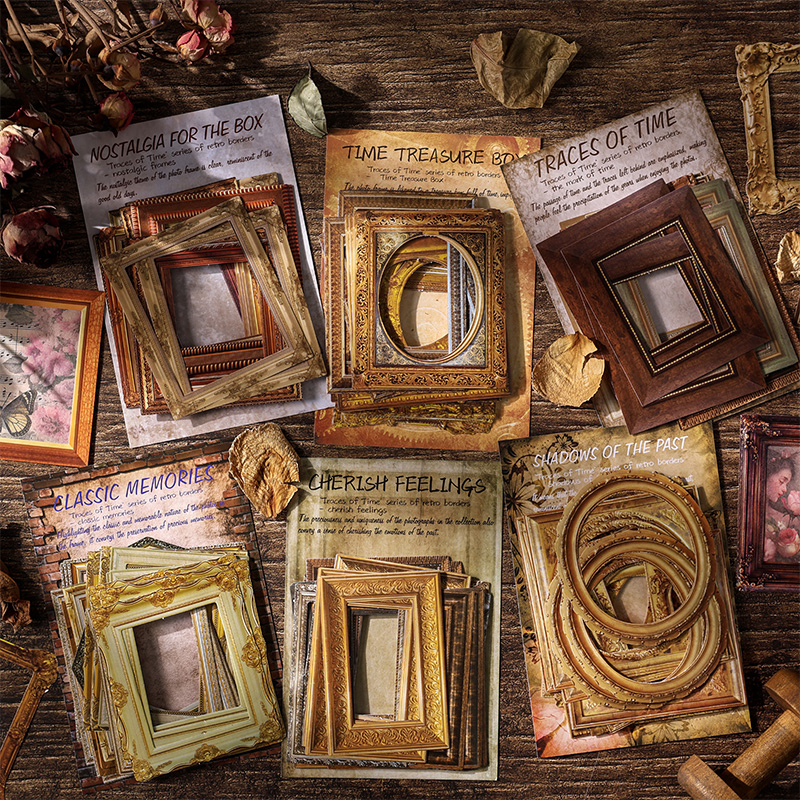 岁月留痕欧美复古风手账diy贴纸